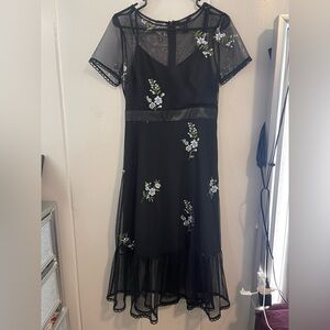 Forever 21 Black and White High Low Sundress